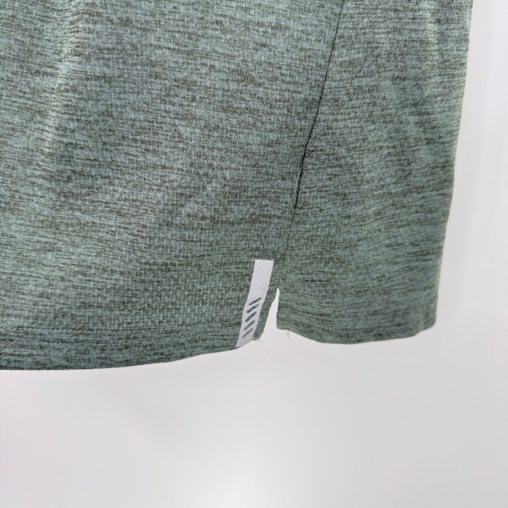 Balance Collection Mens Heathered Sage Green Raglan Performance T-Shirt Flaw - Picture 4 of 10